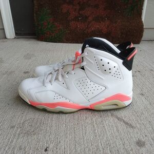 Kids White and Pink Sneakers